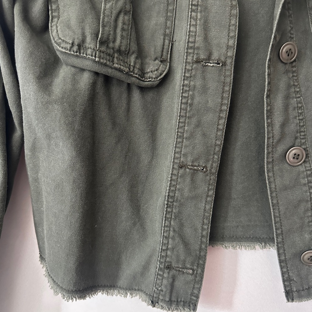 Aeropostale Frayed Military Jacket Size Small - Picture 5 of 7
